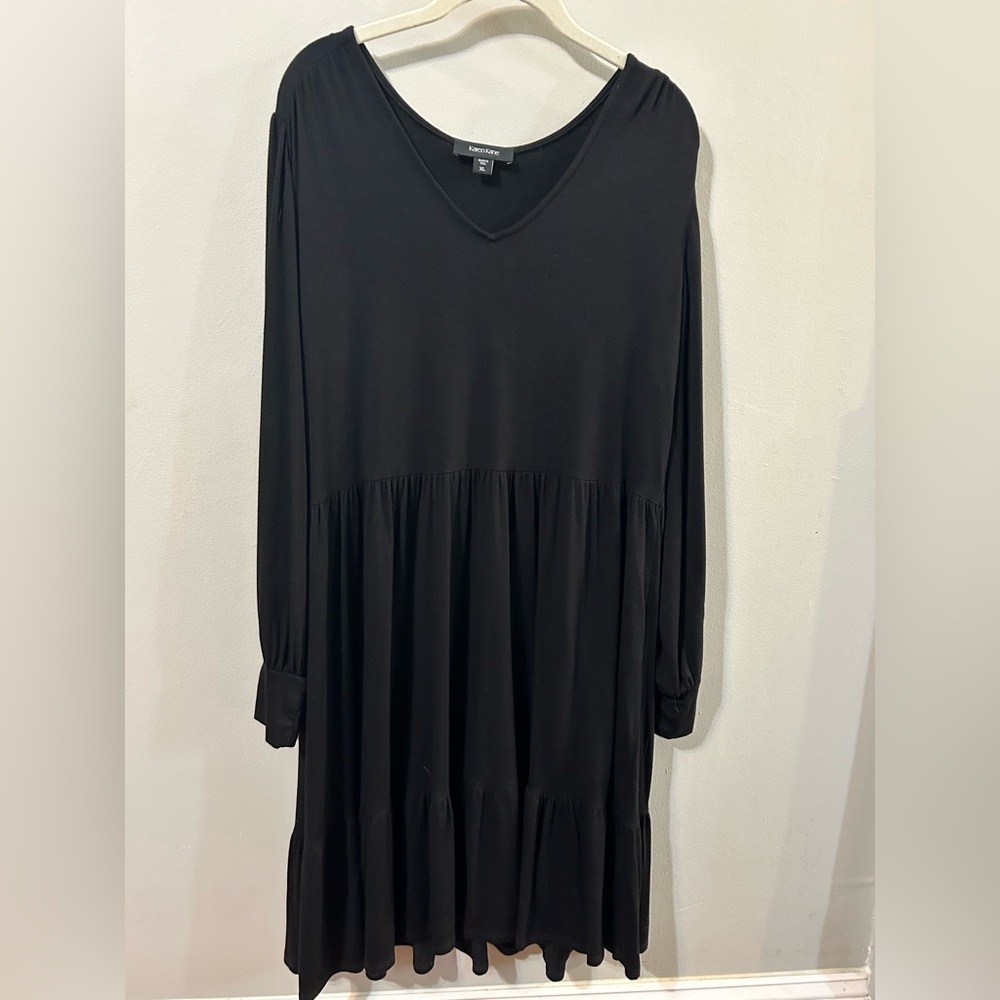 KAREN KANE TIERED LONG SLEEVE DRESS SIZE XL